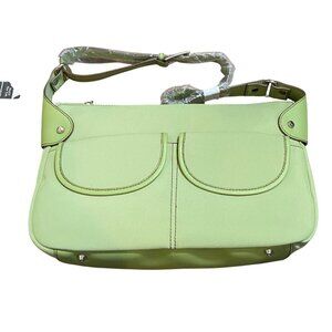 Crossbody Bag Spring Green With Adjustable Strap & Multi-Pockets Maxx New York